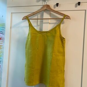 Linen tank - marigold color